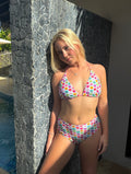 Heart Print High Waisted Bikini Set